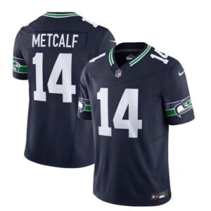 Seattle Seahawks DK Metcalf 2023 F.U.S.E. Navy Limited Stitched