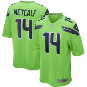 Seattle Seahawks DK Metcalf Game  Neon Green