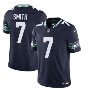 Seattle Seahawks Geno Smith 2023 F.U.S.E. Navy Limited Stitched