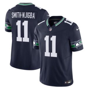 Seattle Seahawks Jaxon Smith-Njigba 2023 F.U.S.E. Navy Limited Stitched