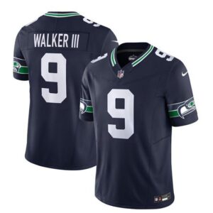 Seattle Seahawks Kenneth Walker III 2023 F.U.S.E. Navy Limited Stitched