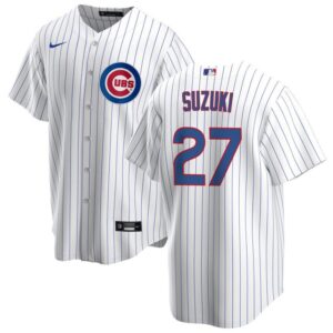 Seiya Suzuki Chicago Cubs White Home Premium Stitch Replica