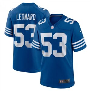 Shaquille Leonard Indianapolis Colts Alternate Game  - Royal