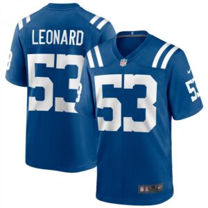Shaquille Leonard Indianapolis Colts Game Player  - Royal