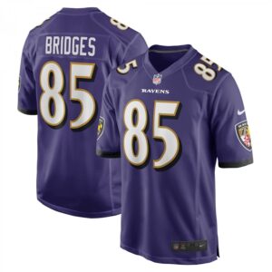 Shemar Bridges Purple Baltimore Ravens Player Game
