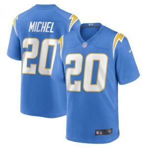 Sony Michel Powder Blue Los Angeles Chargers Game Player