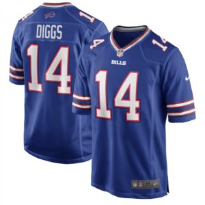 Stefon Diggs Royal Buffalo Bills Logo Game Player