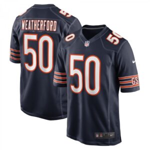 Sterling Weatherford Navy Chicago Bears Game Player