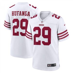 Talanoa Hufanga White San Francisco 49ers Away Game Player