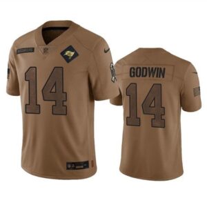 Tampa Bay Buccaneers Chris Godwin 2023 Brown Salute To Service Limited Stitched s