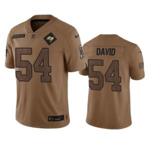 Tampa Bay Buccaneers Lavonte David 2023 Brown Salute To Service Limited Stitched s
