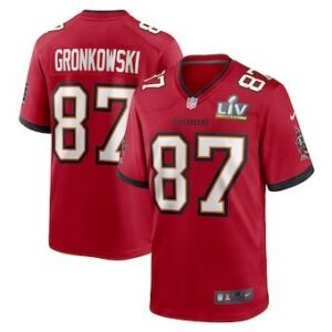 Tampa Bay Buccaneers Rob Gronkowski Super Bowl LV Game Vapor  Red
