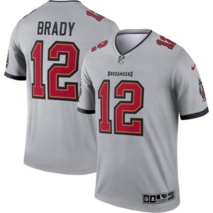 Tampa Bay Buccaneers Tom Brady Inverted Legend  Gray