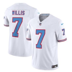 Tennessee Titans Malik Willis White 2023 F.U.S.E. Vapor Limited Throwback Stitched