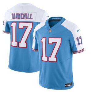 Tennessee Titans Ryan Tannehill Blue White 2023 F.U.S.E. Vapor Limited Throwback Stitched Jers