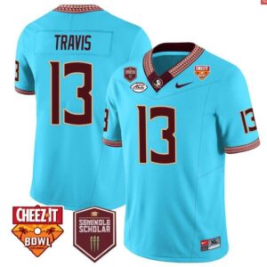 Jordan Travis  #13 Florida State Seminoles Scholar Cheezit Bowl Vapor   Blue