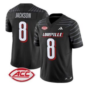 Lamar Jackson  #8 Louisville Cardinals ACC Vapor Patch College   Black