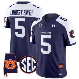 Lambert ? Smith  #5 Auburn Tigers Alabama Patch Vapor SEC   Navy Alternate