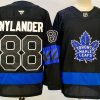 Men's Toronto Maple Leafs #88 William Nylander Black 2024-25 Stitched Jersey