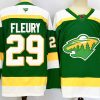 Men's Minnesota Wild #29 Marc-Andre Fleury Green 2024-25 Alternate Stitched Hockey Jersey