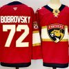 Men's Florida Panthers #72 Sergei Bobrovsky Red 2024-25 Home Stitched Hockey Jersey
