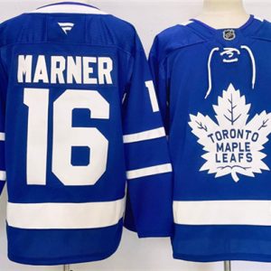 Men's Toronto Maple Leafs #16 Mitchell Marner Blue 2024-25 Stitched Jersey