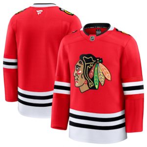 Men's Chicago Blackhawks Blank Red 2024-25 Home Stitched Hockey Jersey