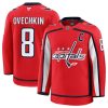 Men's Washington Capitals #8 Alexander Ovechkin Red 2024-25 Home Stitched Hockey Jersey
