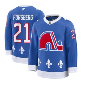Men's Colorado Avalanche #21 Peter Forsberg Blue 2025 Alternate Stitched Jersey