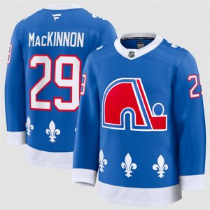 Men's Colorado Avalanche #29 Nathan MacKinnon Blue 2025 Alternate Stitched Jersey