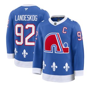 Men's Colorado Avalanche #92 Gabriel Landeskog Blue 2025 With C Patch Alternate Stitched Jersey