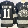 Men's Los Angeles Kings #11 Anze Kopitar Black With C Patch Alternate Stitched Hockey Jersey