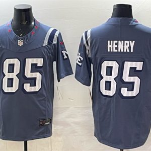Men's New England Patriots #85 Hunter Henry 2025 F.U.S.E. ?Rivalries? Vapor Limited Stitched Football Jersey