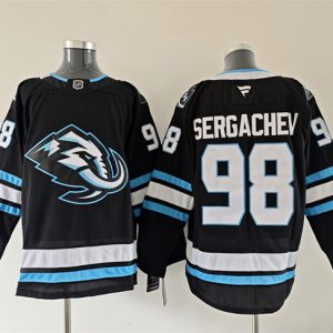 Men's Utah Mammoth #98 Mikhail Sergachev Navy 2025 Stitched Jersey