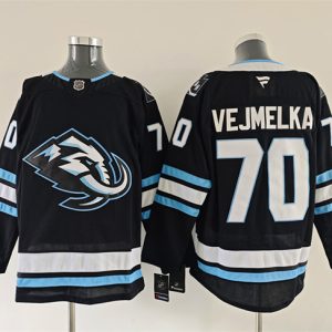 Men's Utah Mammoth #70 Karel Vejmelka Navy 2025 Stitched Jersey