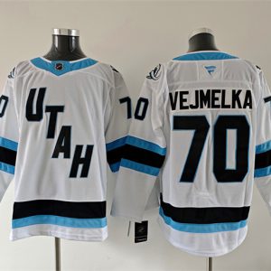 Men's Utah Mammoth #70 Karel Vejmelka White 2025 Stitched Jersey