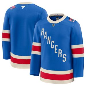 Men's New York Rangers Blank Blue Centennial Stitched Hockey Jersey