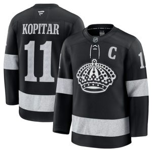 Men's Los Angeles Kings #11 Anze Kopitar Black Alternate Stitched Hockey Jersey