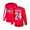 Men's Washington Capitals #24 Connor McMichael Authentic Red Home Hockey Jersey