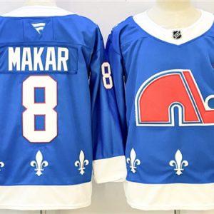 Men's Colorado Avalanche #8 Cale Makar Blue 2025-26 With A Patch Alternate Stitched Jersey