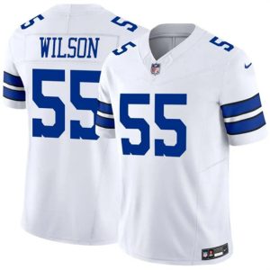Men's Dallas Cowboys #55 Logan Wilson White 2025 F.U.S.E Vapor Untouchable Limited Football Stitched Jersey