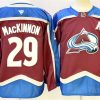 Men's Colorado Avalanche #29 Nathan MacKinnon Burgundy 2024-25 With A Patch Stitched Jersey