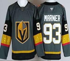 Men's Vegas Golden Knights #93 Mitch Marner Gray Authentic Jersey