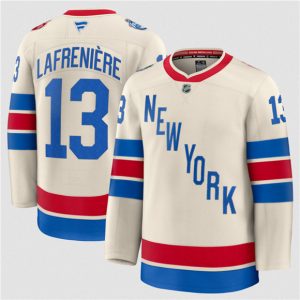 Men's New York Rangers #13 Alexis Lafreniere Cream 2026 Winter Classic Stitched Hockey Jersey