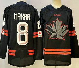 Men's Canada Hockey #8 Cale Makar Black Stitched Jersey
