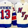 Men's New York Rangers #13 Alexis Lafreniere White 2024-25 Stadium Series Stitched Jersey