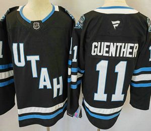 Men's Utah Hockey Club #11 Dylan Guenther Navy 2024 Stitched Jersey