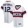 Men's Chicago White Sox #12 Colson Montgomery White Cool Base Stitched Jersey