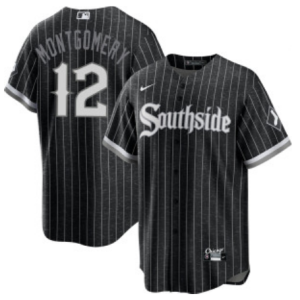 Men's Chicago White Sox #12 Colson Montgomery City Connect Cool Base Stitched Jersey