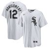 Men's Chicago White Sox #12 Colson Montgomery White Cool Base Stitched Baseball Jersey